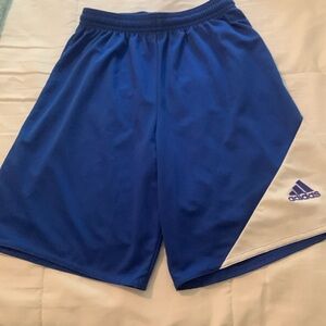 Adidas blue shorts. Boys medium
